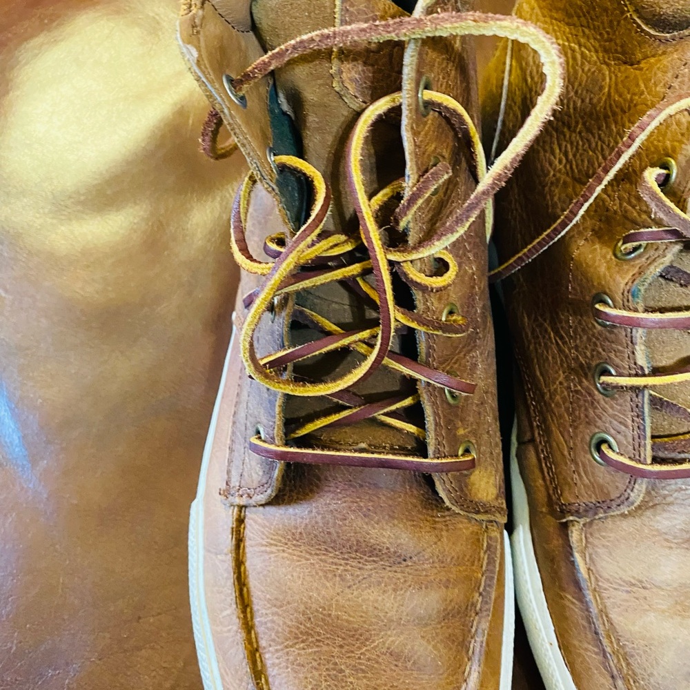 Ralph Lauren Men’s Leather Lace Up Boots - Picture 3 of 6